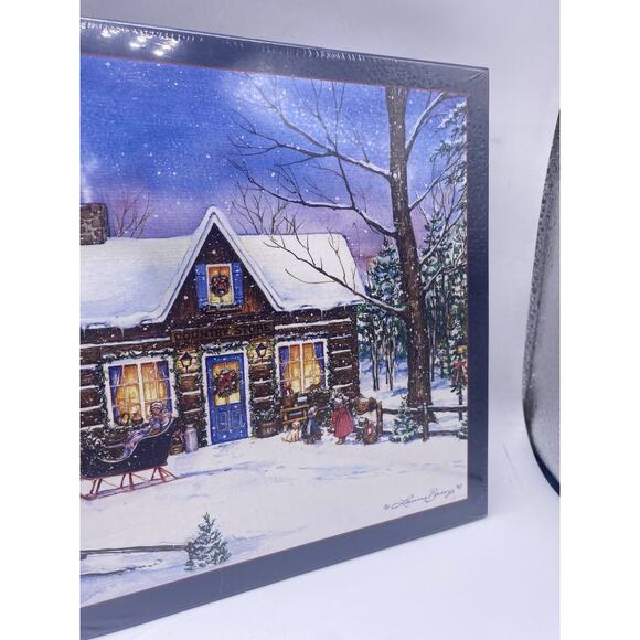 Lang Puzzle Christmas Magical Evening NEW Laura Berry Cabin Sleigh Horse 500 Pcs - Picture 4 of 6